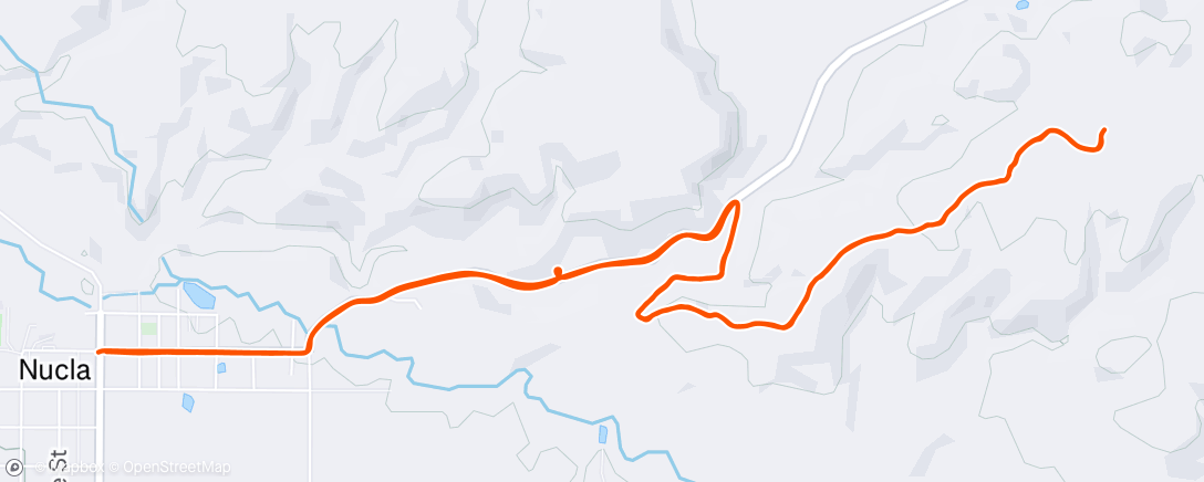 Map of the activity, Afternoon Mountain Bike Ride