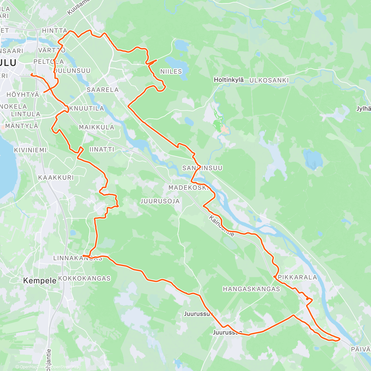 Map of the activity, Aurinkovarjo