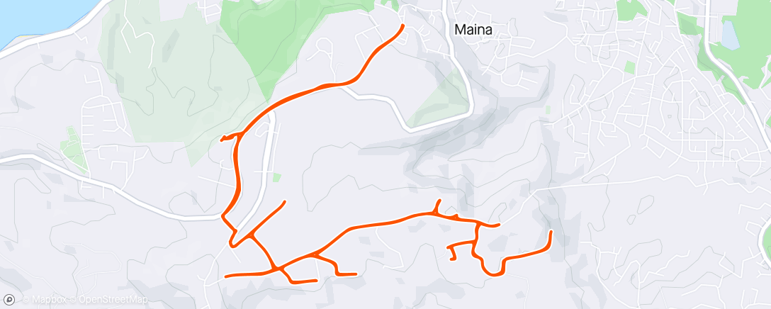 Map of the activity, Wednesday Morning Ride