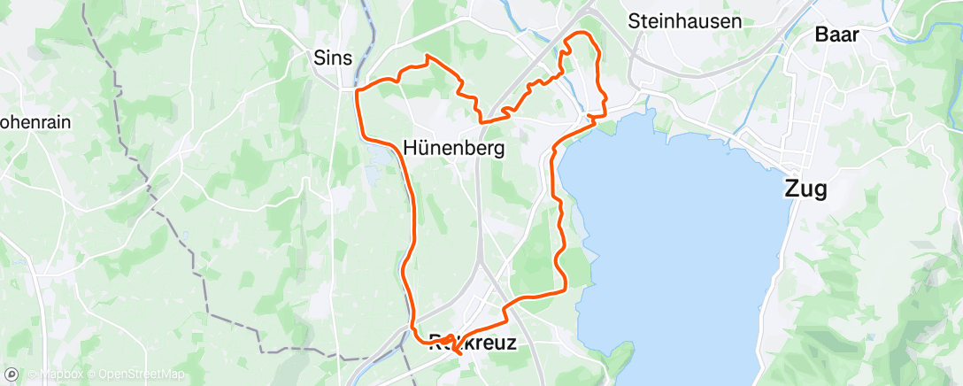 Map of the activity, Morning Ride