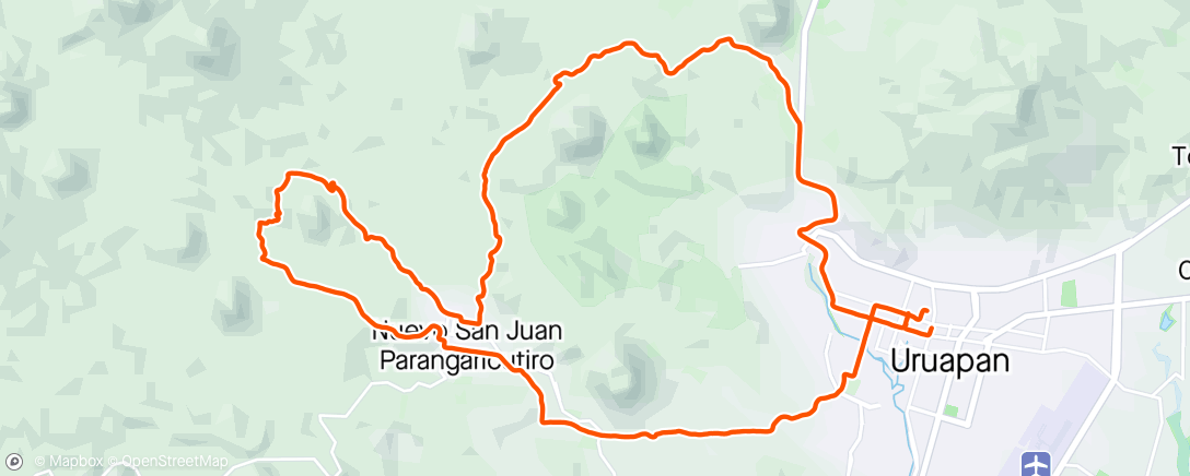 Map of the activity, Vuelta en bicicleta de montaña eléctrica a la hora del almuerzo