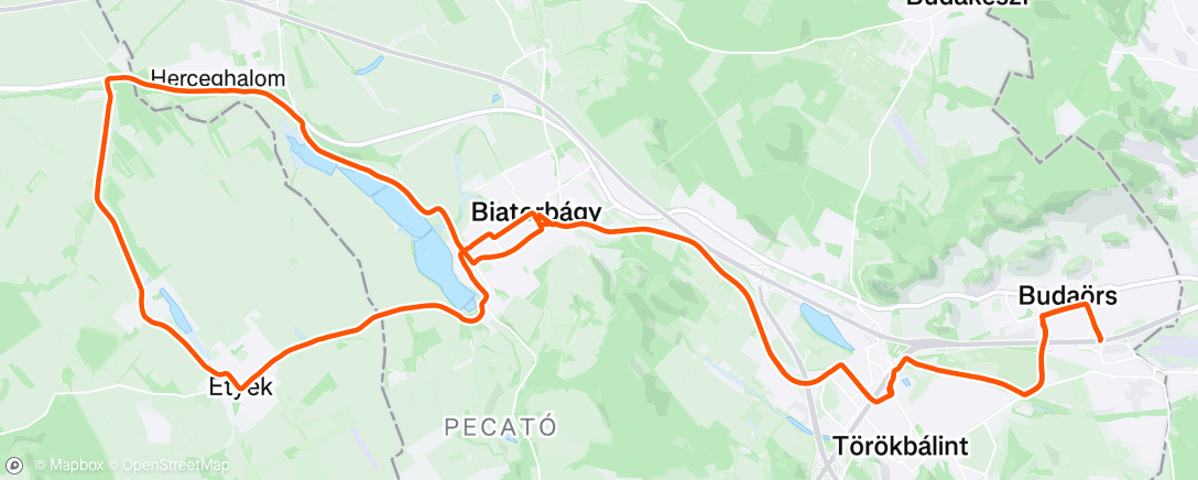 Map of the activity, Pre race Tour de Hongrie 🇭🇺