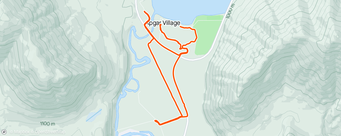 Mapa de la actividad (Walk ride jog)