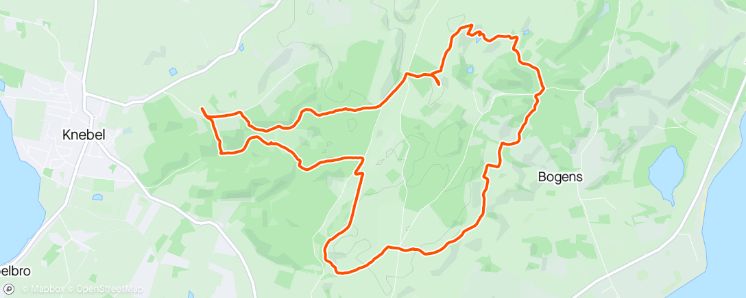 Mapa da atividade, Mols Bjerge