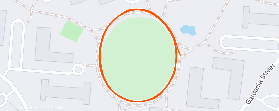 Map of the activity, Night Run