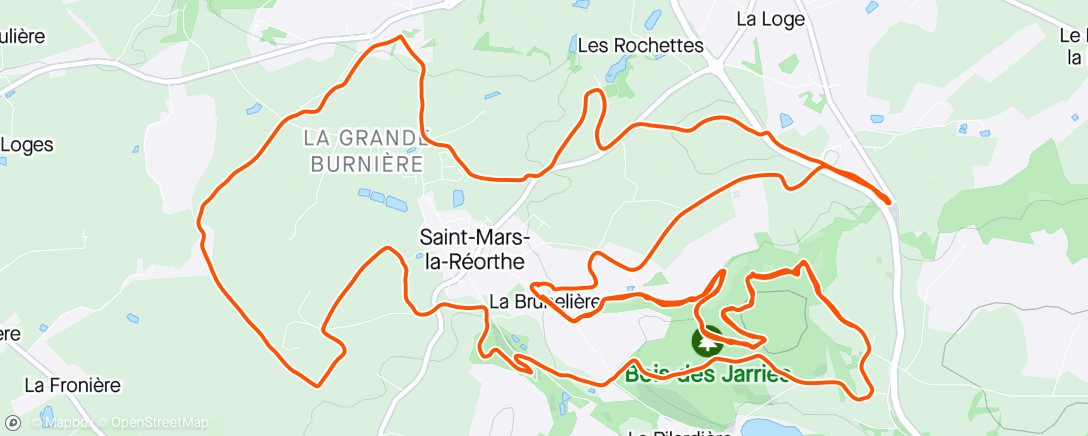 Map of the activity, Marsi Trail incomplète 😰🏥
