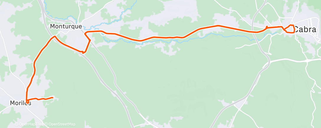 Карта физической активности (Bicicleta a la hora del almuerzo)