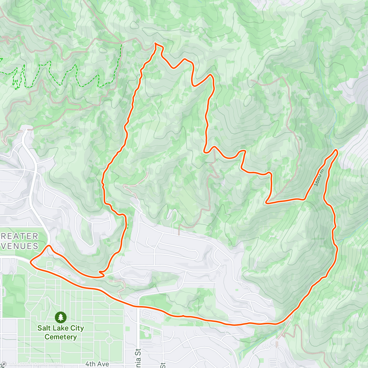 Map of the activity, Bobsledding