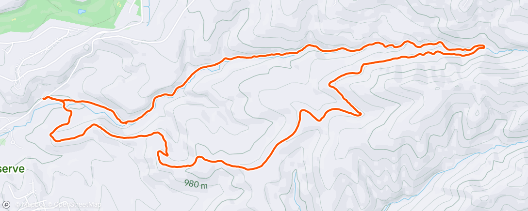 Map of the activity, Morning Hike