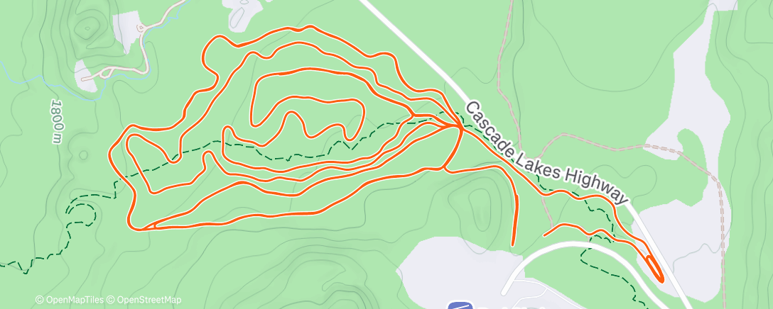 Map of the activity, Morning Nordic Ski
