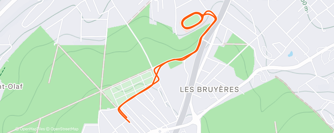 Карта физической активности (Afternoon Run)