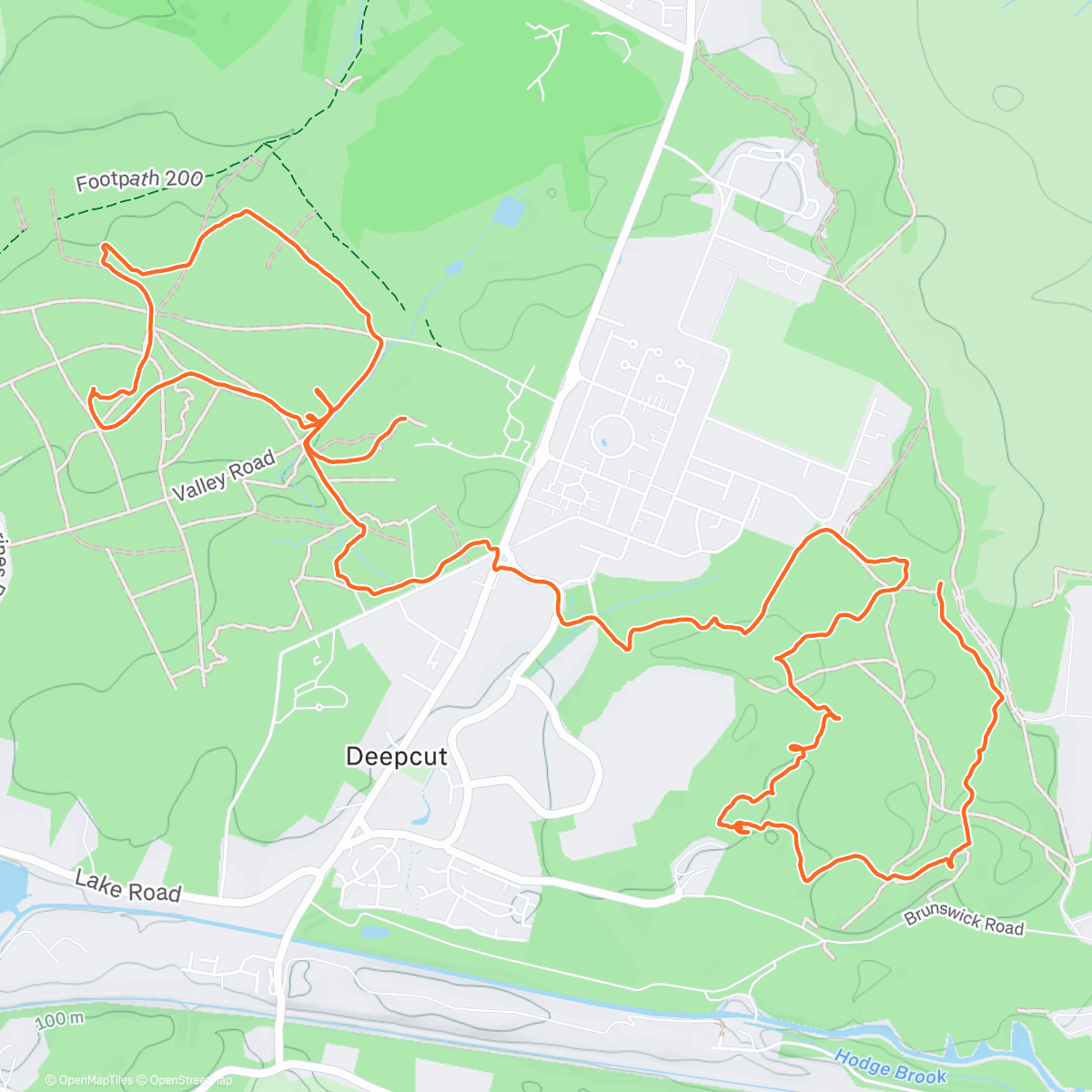 Map of the activity, Frith & Old Windmill Hills Orienteering for SN Trophy & SE League (Short Blue Course) 🌝