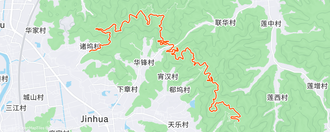 Map of the activity, Morning Ride