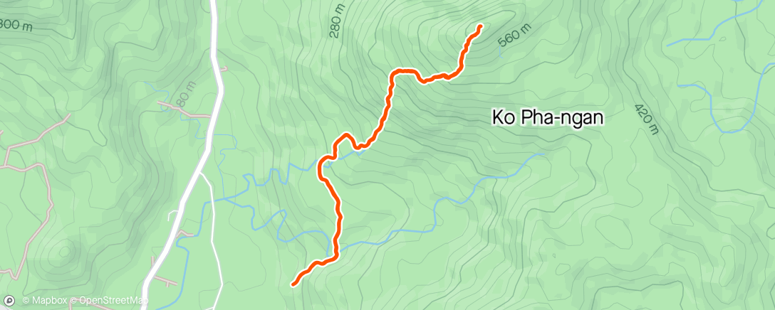 Map of the activity, Khao Ra