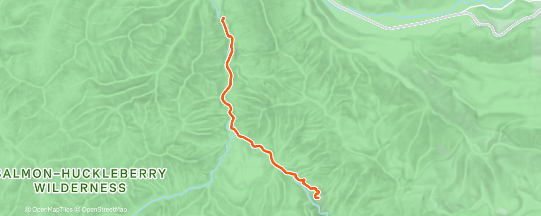 Map of the activity, Lunch Trail Run