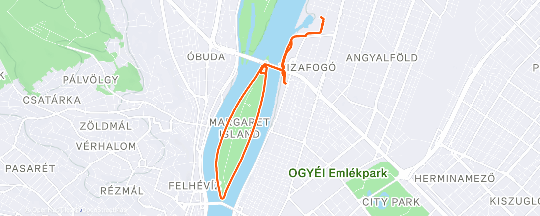 Map of the activity, 70’ könnyű DNF