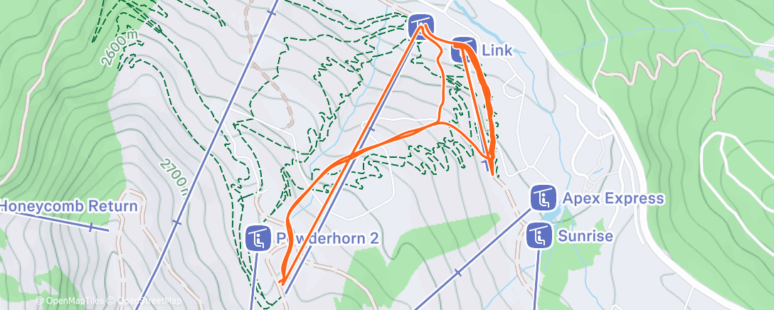 Map of the activity, Day 1