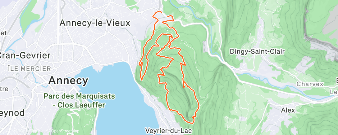 Map of the activity, Sortie longue avec Hugo et Téo