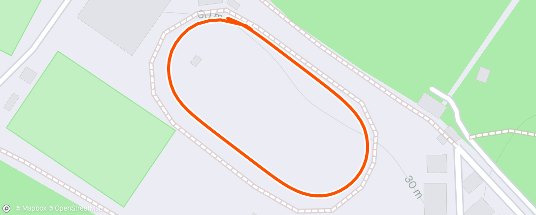 Mapa da atividade, Tonbridge Open 400m