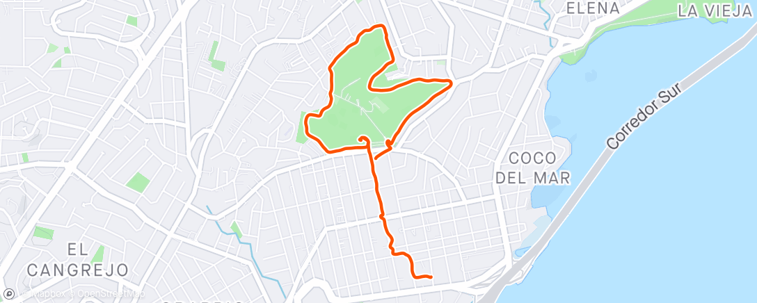 「Caminata de tarde」活動的地圖