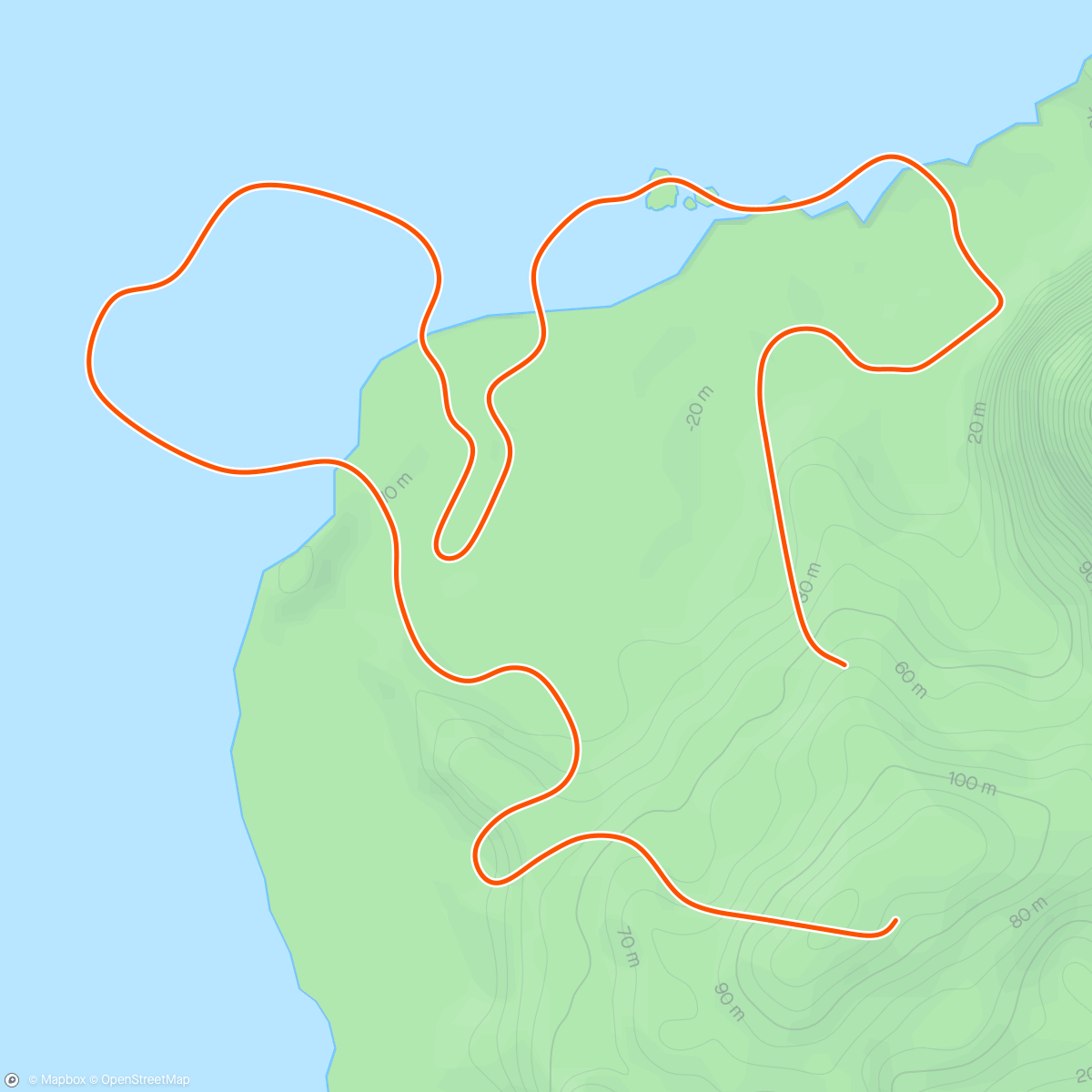 Map of the activity, Zwift - 5K Loop in Watopia