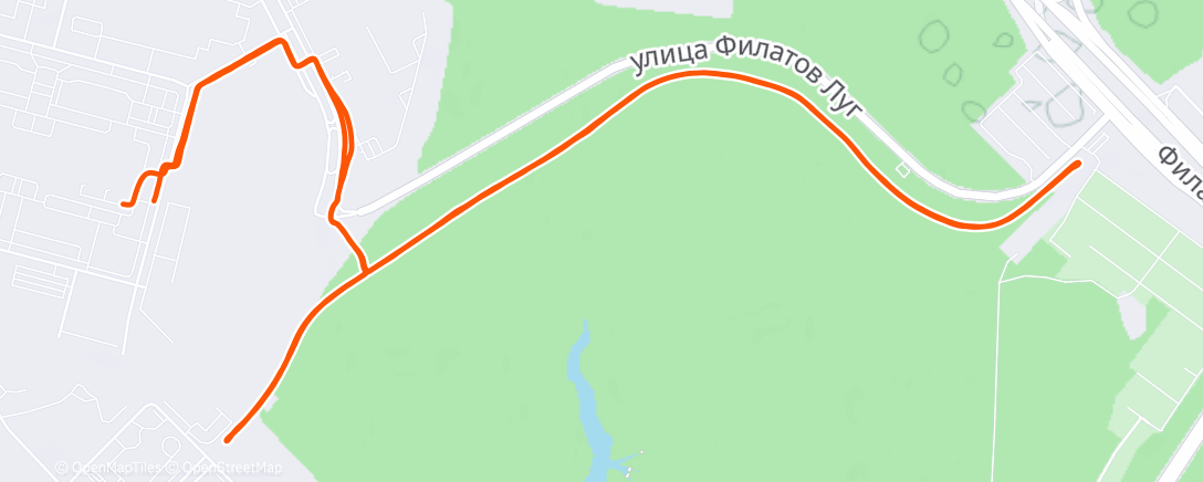 Map of the activity, Morning Run