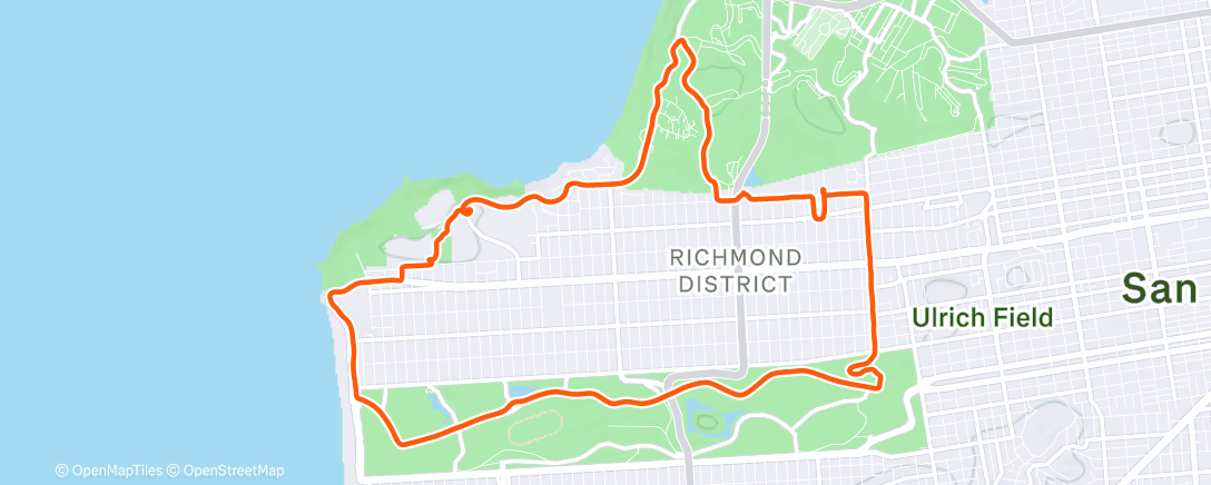 Map of the activity, Morning Ride