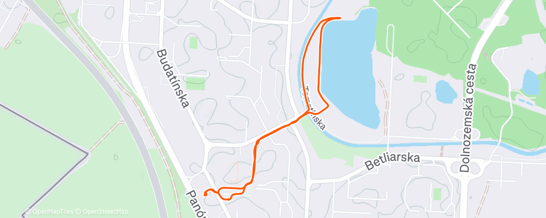 Map of the activity, Afternoon Walk