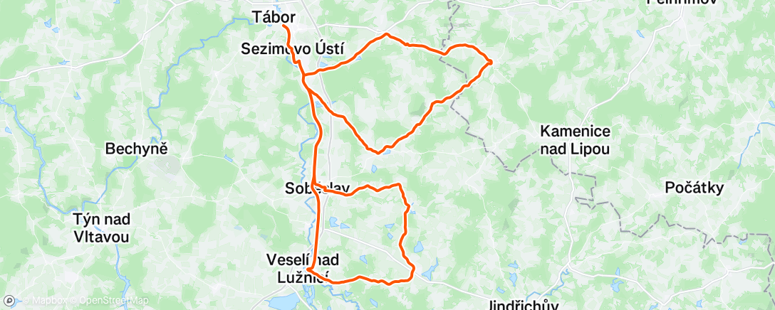 Map of the activity, Morning Ride