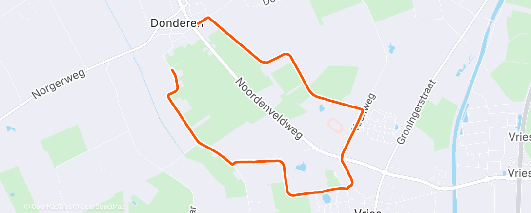 Map of the activity, Corsa mattutina