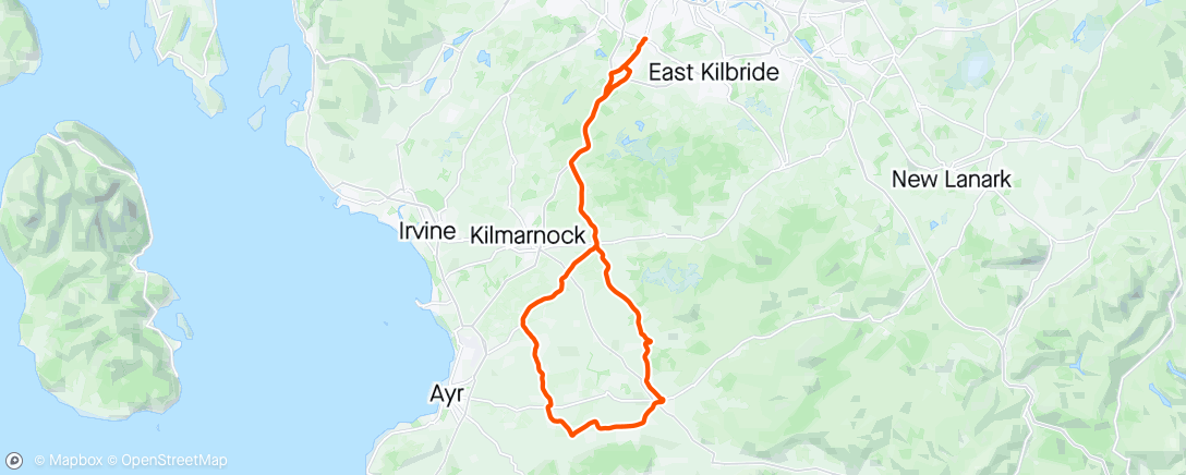 Map of the activity, Morning Ride