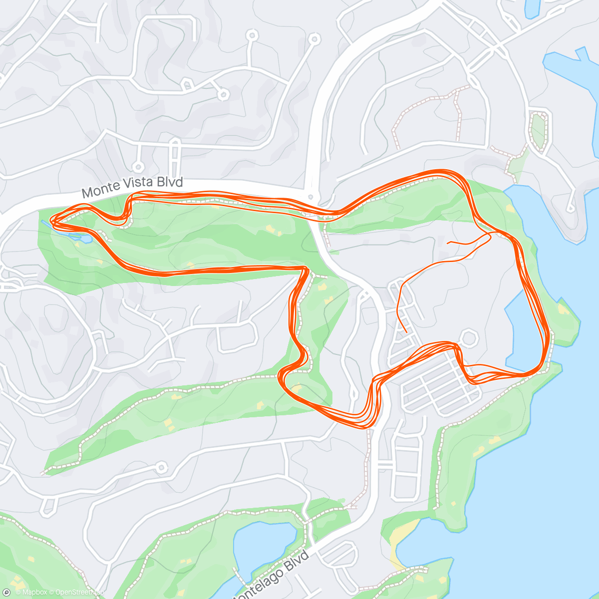 Map of the activity, T100 Lake Las Vegas