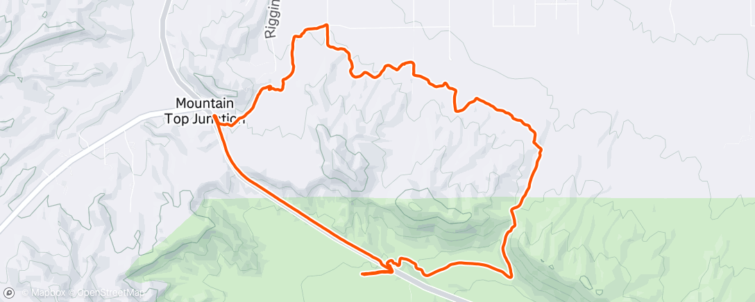 Map of the activity, Morning Run