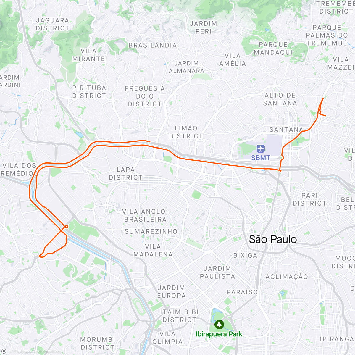 Map of the activity, Marcou só a metade