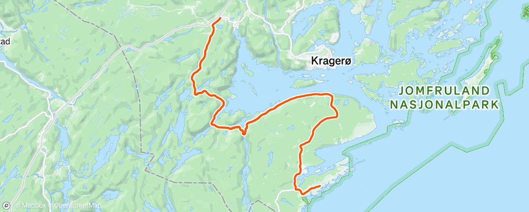 Map of the activity, Afternoon Ride
