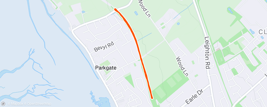 Map of the activity, Junior Parkrun🌳 with Theo & Eddie
