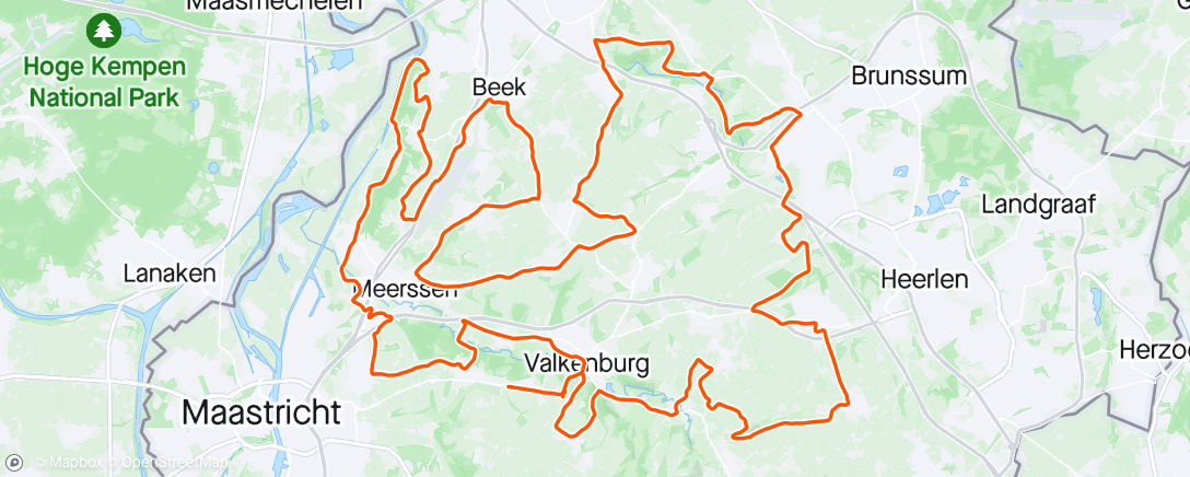 Map of the activity, Amstel Gold Race 2024