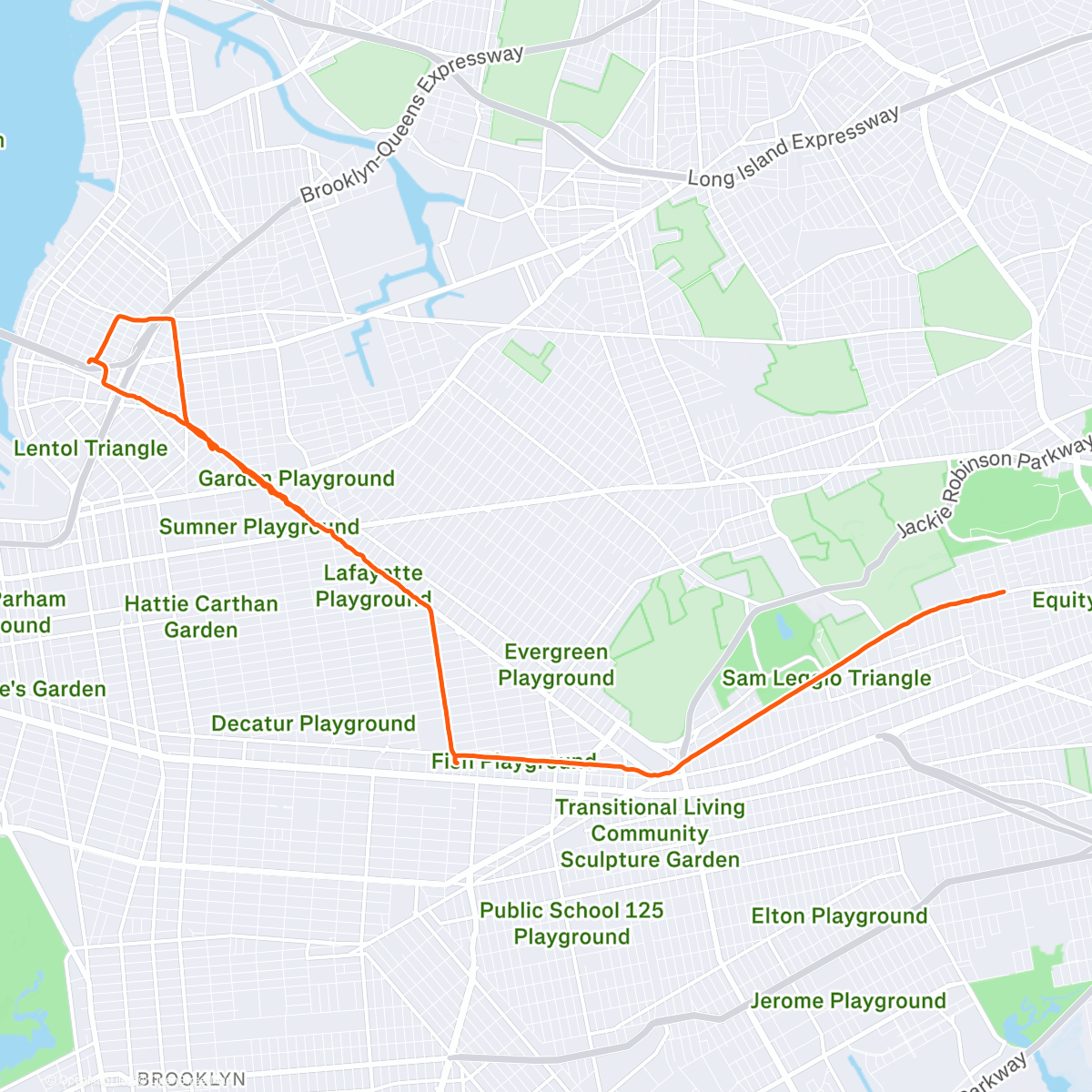 Map of the activity, Night run to Willy b 💪🏼