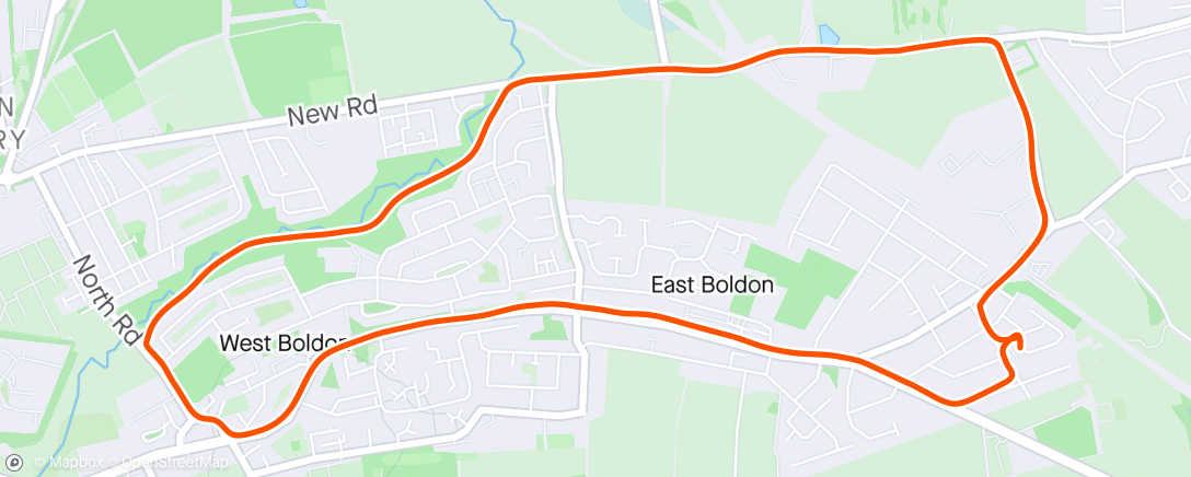 Map of the activity, Boldon Loop
