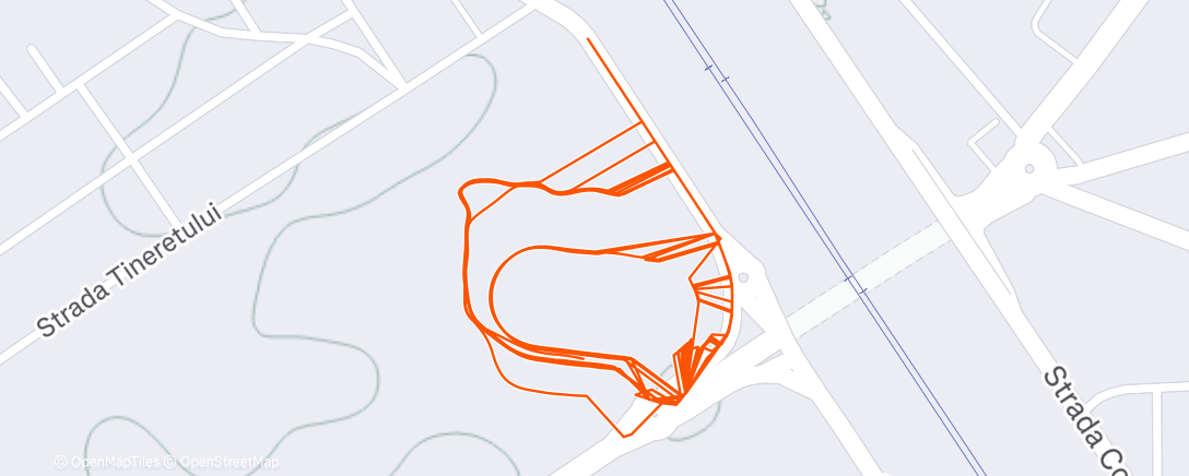 Map of the activity, Morning Run