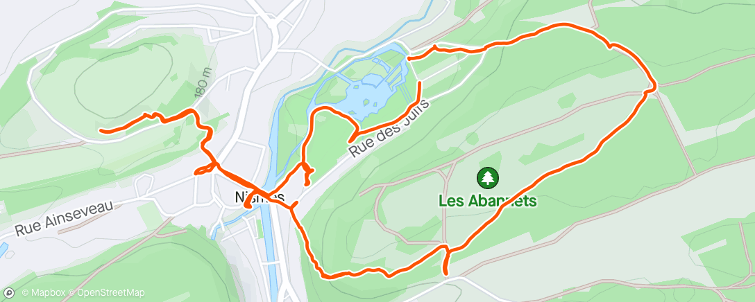 Map of the activity, Viroinval, Parc Communal de Nismes / Viroinval, La Calestienne entre Frasnes et Doische