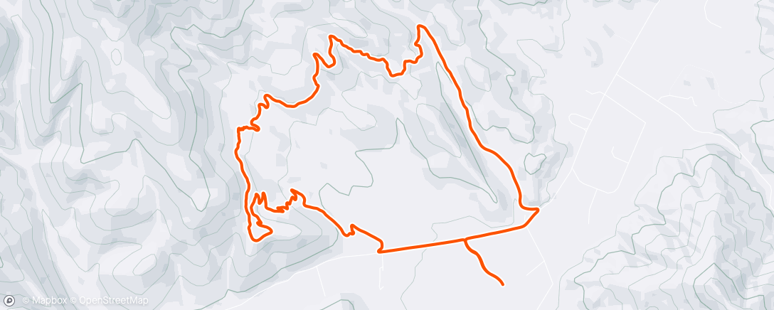Map of the activity, Cycling