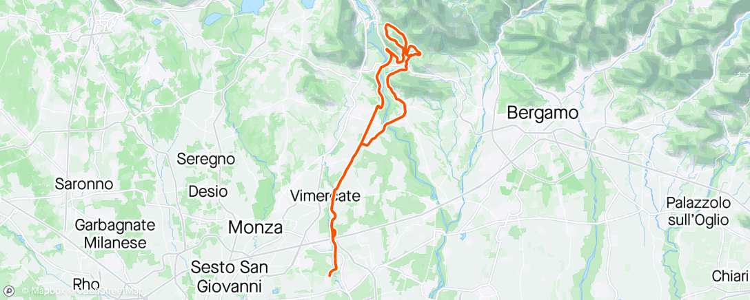 Map of the activity, Madonna del Bosco- S. Genisio - Celana