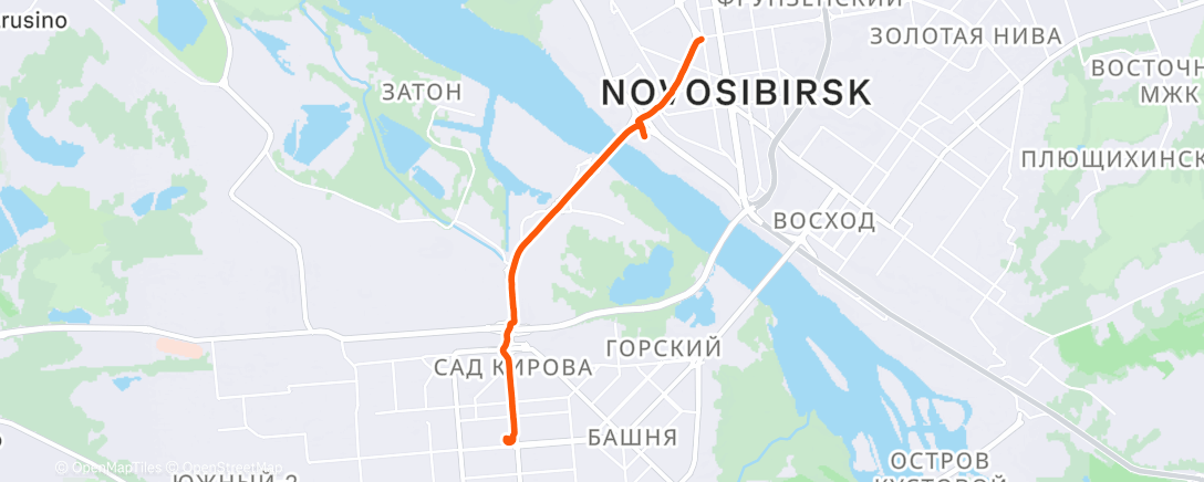 Map of the activity, Afternoon Walk