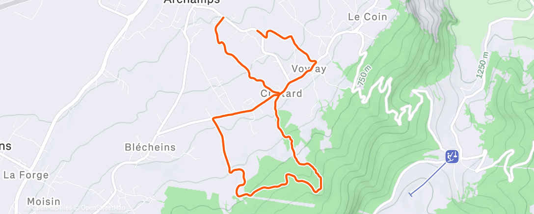 Карта физической активности (Footing)