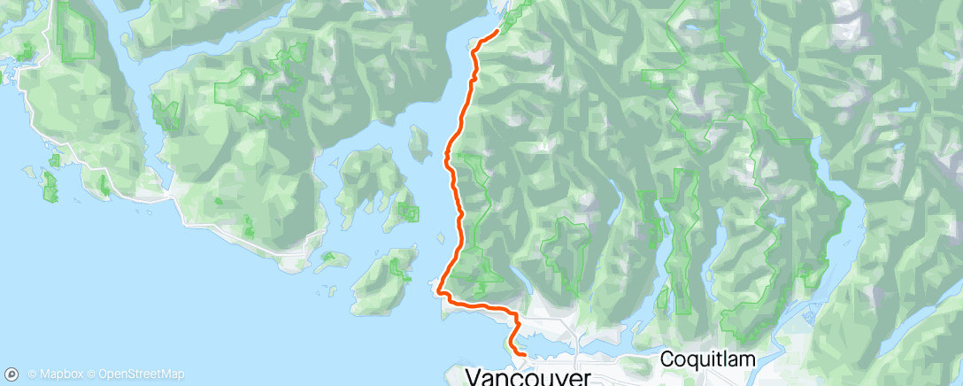 Map of the activity, Morning Run