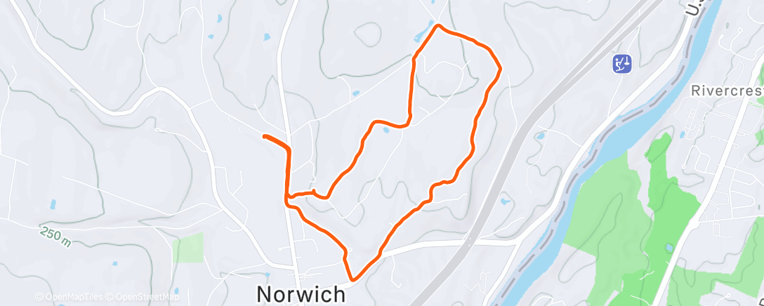 Mappa dell'attività Afternoon Walk