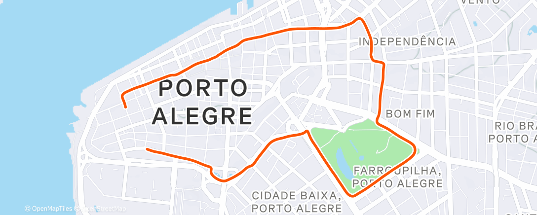 Mappa dell'attività Evening Run