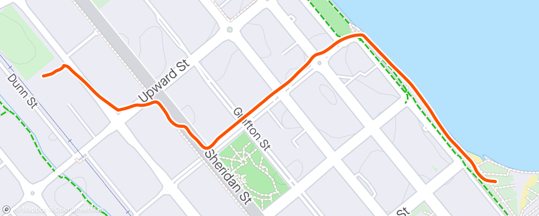 Карта физической активности (Morning walk to work)