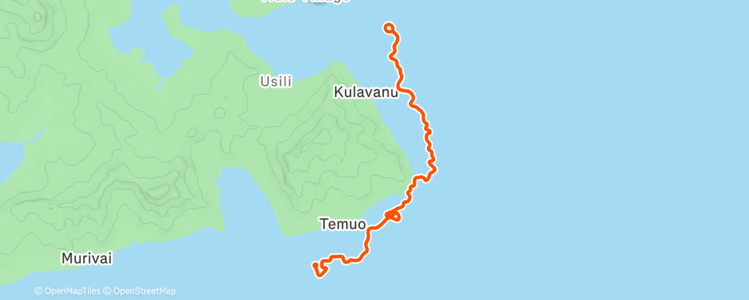 Map of the activity, Zwift - Easy Hour on Southern Coast Cruise in Watopia